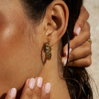 Arizona Beaded Hoop Earrings - view 2