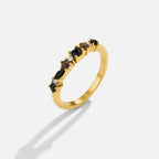 Maya Black Obsidian Eternity Ring - view 1