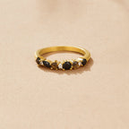 Maya Black Obsidian Eternity Ring - view 3