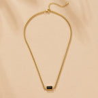 Vera Black Onyx Pendant Necklace - view 3