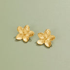 Nerissa Blooming Gold Flower Earrings - view 3