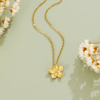 Ximena Blooming Gold Flower Necklace - view 1