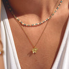 Ximena Blooming Gold Flower Necklace - view 2
