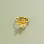 Nora Blooming Gold Flower Ring - view 3