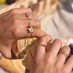 Nora Blooming Gold Flower Ring - view 2