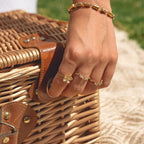 Nora Blooming Gold Flower Ring - view 5