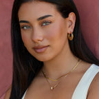 Oriana Boho Chic Gold Hoop Earrings - view 5