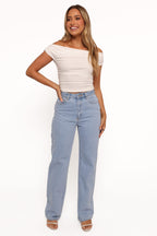 Abrand Carrie Jeans in Kendall Wash - view 1