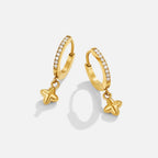 Philippa Bubble Petal Drop Hoop Earrings - view 1