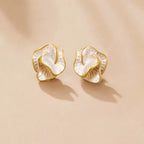 Camellia Bloom Stud Earrings - view 1
