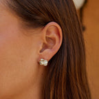 Camellia Bloom Stud Earrings - view 2