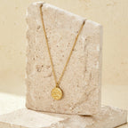 Celeste Gold Disc Necklace - view 4