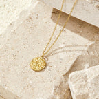 Celeste Gold Disc Necklace - view 1