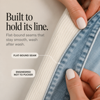 Xia Ribbed Knit Cardigan with Denim Panels - view 4