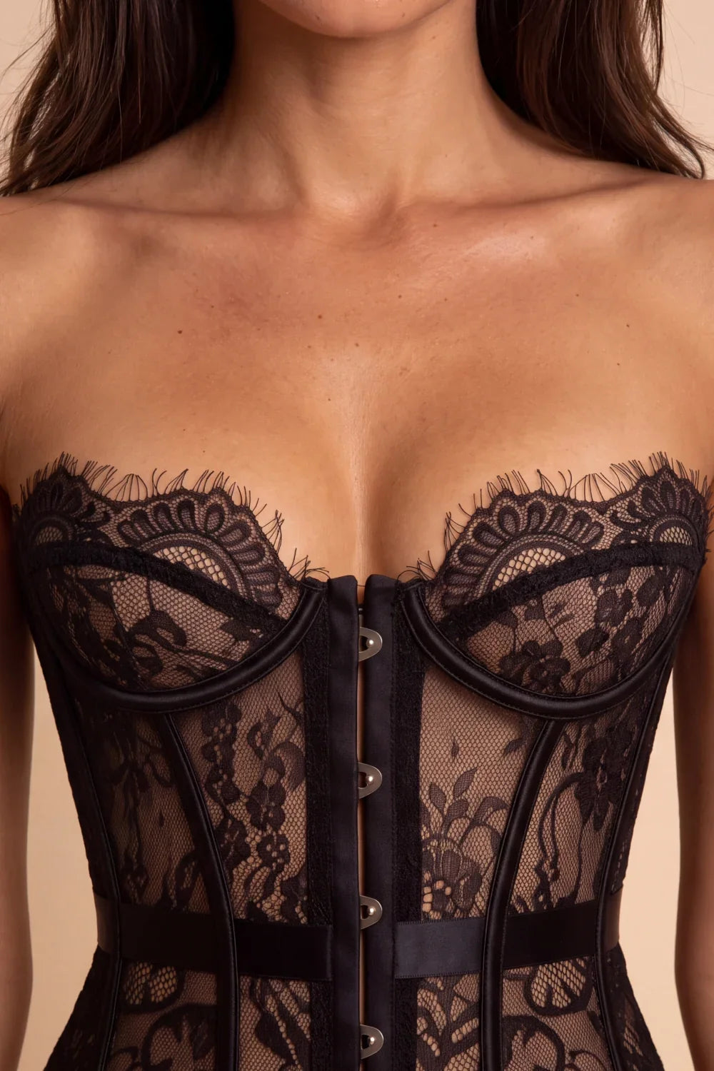 Amber Floral Lace Corset - view 3
