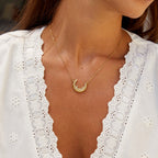 Dara Crescent Moon Pendant Necklace - view 2