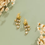 Renata Crystal Bloom Triple Layered Earrings - view 1