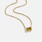 Edith Crystal Peridot Pendant Necklace - view 1