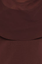Klarissa Brown Draped Cowl Neck Bodycon Mini Dress - view 6