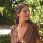 Elara Crystal Bloom Gold Necklace - view 4
