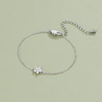 Elara Crystal Bloom Silver Bracelet - view 3