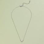 Elara Crystal Bloom Silver Necklace - view 3