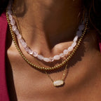 Elena Gold Ball Chain Necklace - view 2