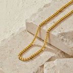 Elena Gold Ball Chain Necklace - view 1