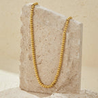 Elena Gold Ball Chain Necklace - view 3