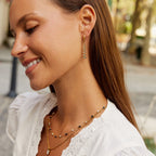 Emily Crystal Drop Earrings - view 4