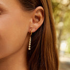 Emily Crystal Drop Earrings - view 2