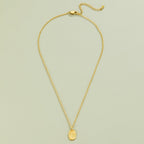 Joni Engraved Wildflower Gold Necklace - view 3