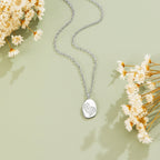 Joni Engraved Wildflower Silver Necklace - view 1