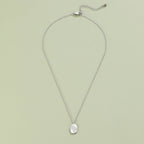 Joni Engraved Wildflower Silver Necklace - view 3