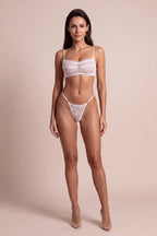 Maé White Lace Bralette 2-Piece Lingerie Set - view 5