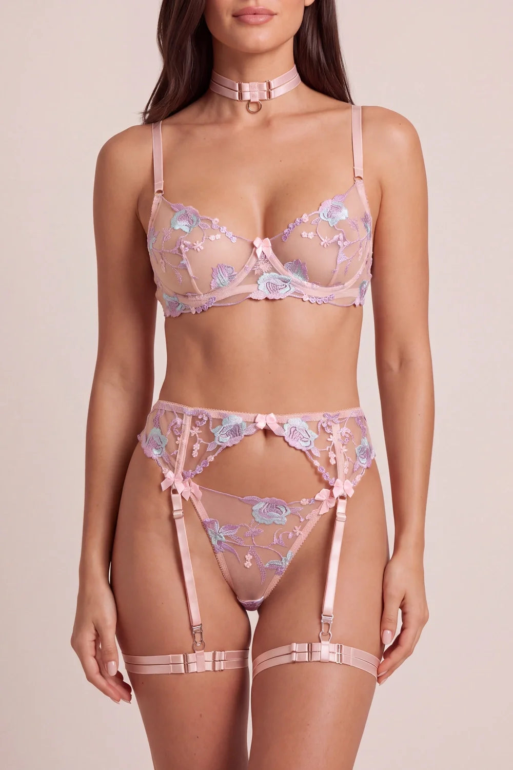 Alena Mesh 5-Piece Lingerie Set - view 2