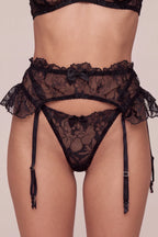 Angel Floral Lace Balconette 3-Piece Lingerie Set - view 6