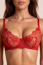Blair Red Tulle 2-Piece Lingerie Set - view 3