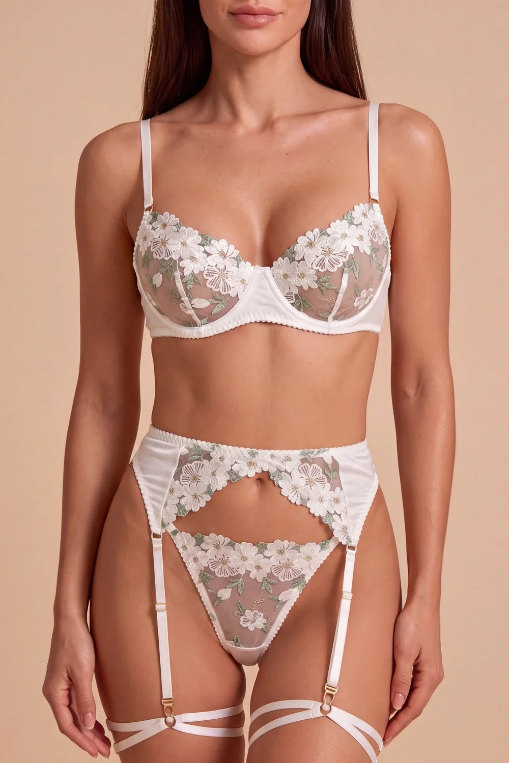Elina Tulle 4-Piece Lingerie Set - view 2