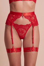 Elodie Red 4-Piece Lingerie Set - view 6