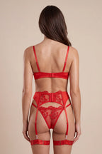 Ember Floral Lace Balconette 4-Piece Lingerie Set - view 4