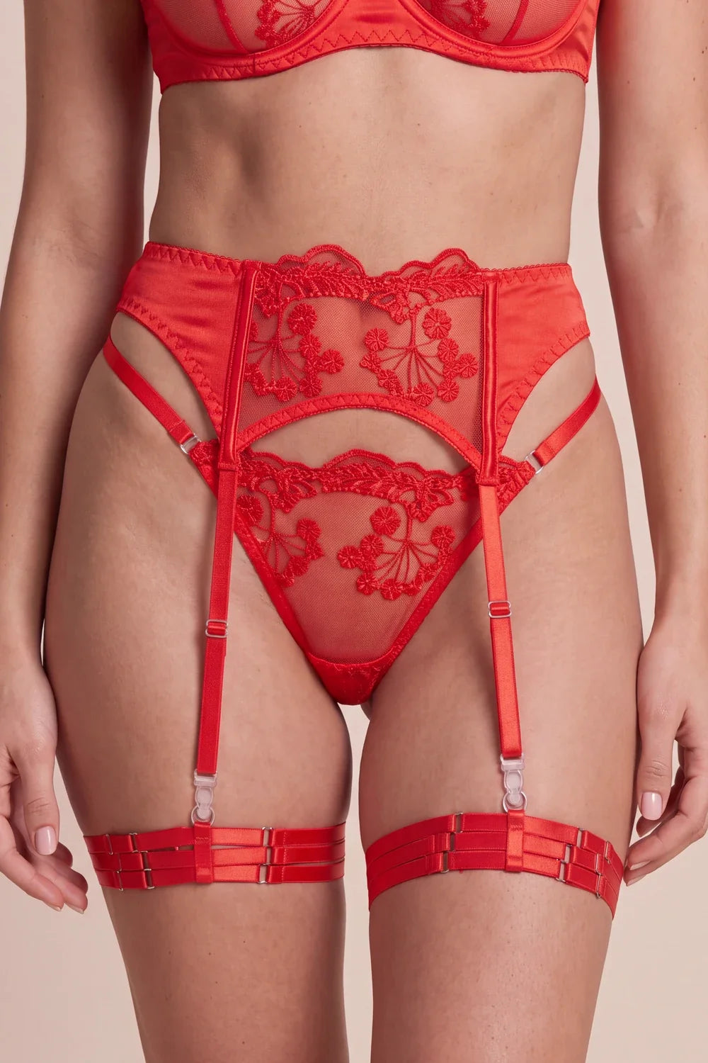 Ember Floral Lace Balconette 4-Piece Lingerie Set - view 6