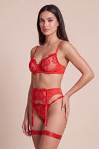 Ember Floral Lace Balconette 4-Piece Lingerie Set - view 8