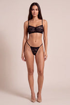 Maé Black Lace Bralette 2-Piece Lingerie Set - view 5
