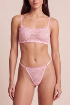Maé Pink Lace Bralette 2-Piece Lingerie Set - view 2