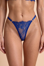 Mila Blue Floral Lace 2-Piece Lingerie Set - view 6