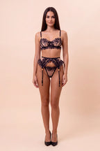 Noelia Floral Lace High-Waisted 3-Piece Lingerie Set - view 5