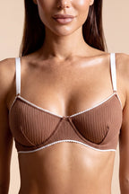 Polina Brown High-Waisted 2-Piece Lingerie Set - view 3