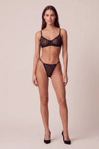 Queen Lace Triangle Cups 2-Piece Lingerie Set - view 5
