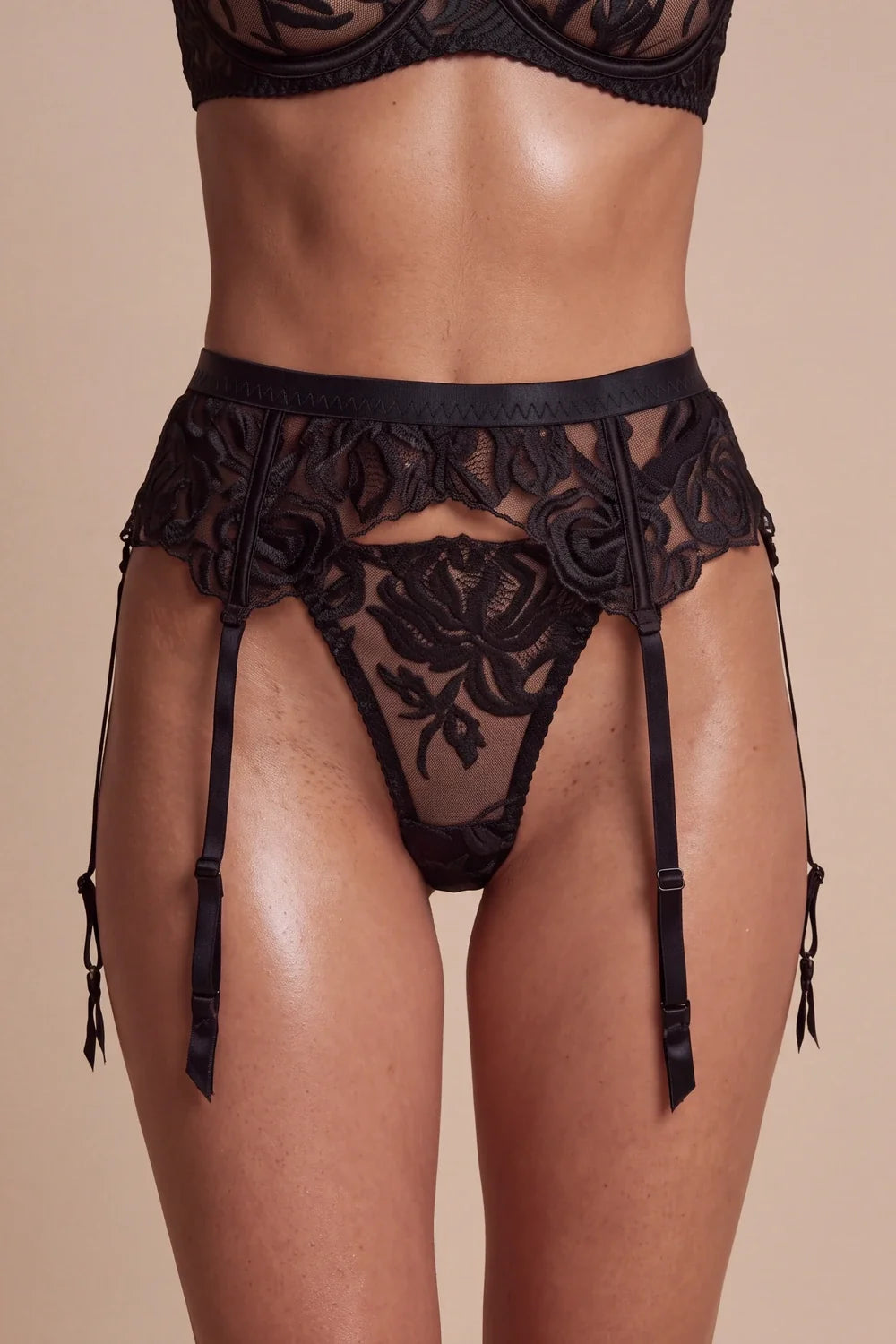 Savage Lace Balconette 3-Piece Lingerie Set - view 6